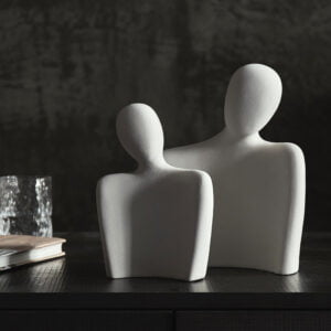 Elegant Handmade Ceramic Sculpture in Two Sizes