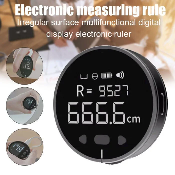 High-Precision Measuring Ruler - Multifunctional Digital Display Tool