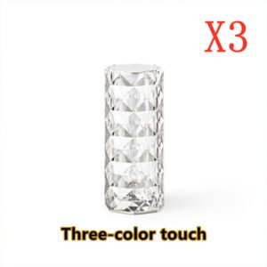 Elegant Nordic Crystal Lamp – USB Table Lamp with Touch Dimming and 16 Color Options Daily Use Product Chic Home Decor