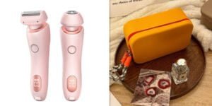 2 In 1 Hair Removal Epilator USB Rechargeable Trimmer Women Body Razor Face Leg Armpit Bikini Hand Pubic Shaver Hair Remover Daily Use Product Health-conscious Products