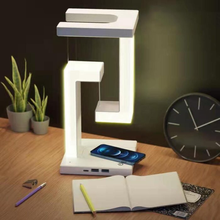 Creative Wireless Charging Suspension Table Lamp - Eye Protection & Magnetic Floating Lamp
