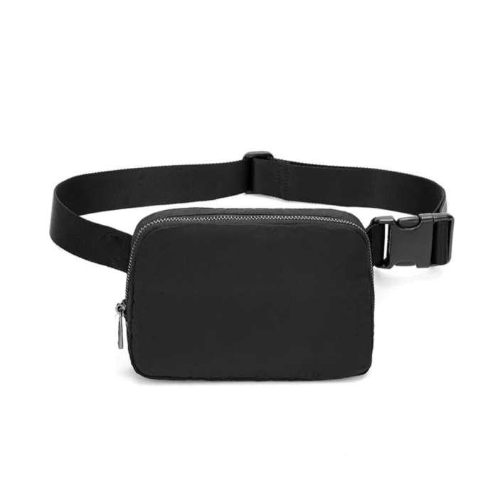 Belt Bag for Women – black, front view